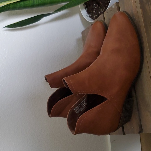 Faded Glory Shoes - Faded Glory Women's Ankle Boots - Brown